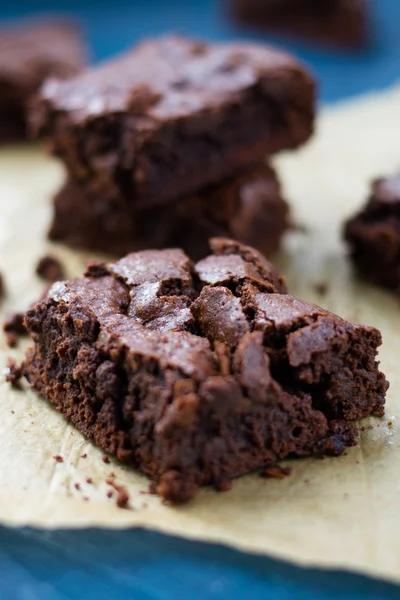 Brownies fudgy caseros —  Fotos de Stock