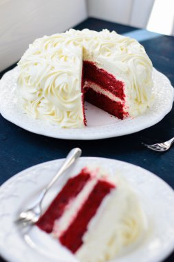 Kırmızı kadife kek.