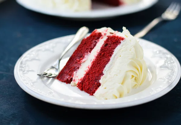 Червоним оксамитом торт — стокове фото