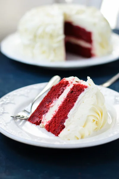 Pastel de terciopelo rojo — Foto de Stock