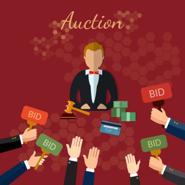 Auction and bidding concept