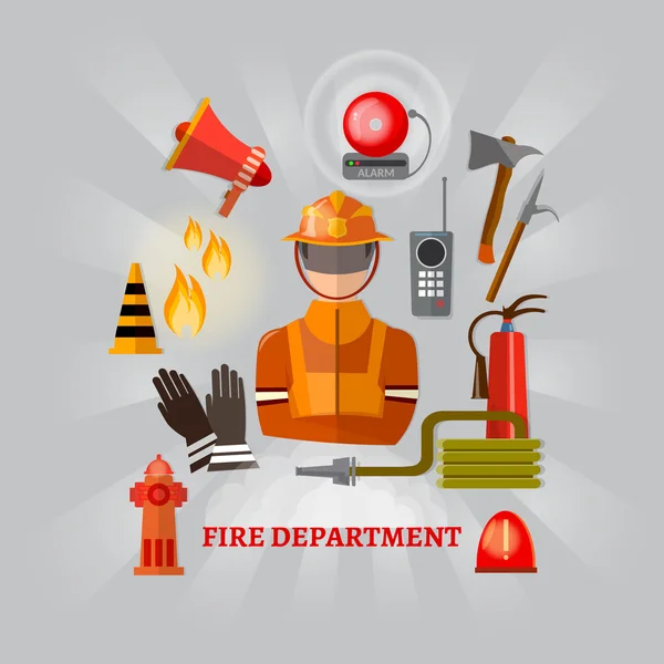 Professional firefighters equipment fireman fire safety