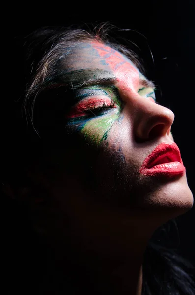 Mujeres negras pintadas — Foto de Stock