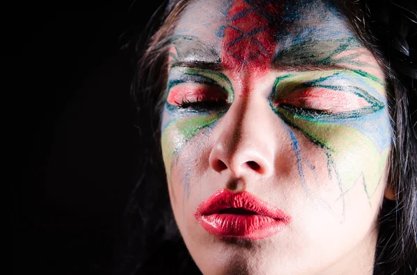 Mujeres negras pintadas — Foto de Stock