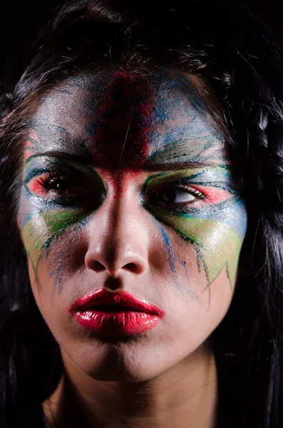 Mujeres negras pintadas — Foto de Stock