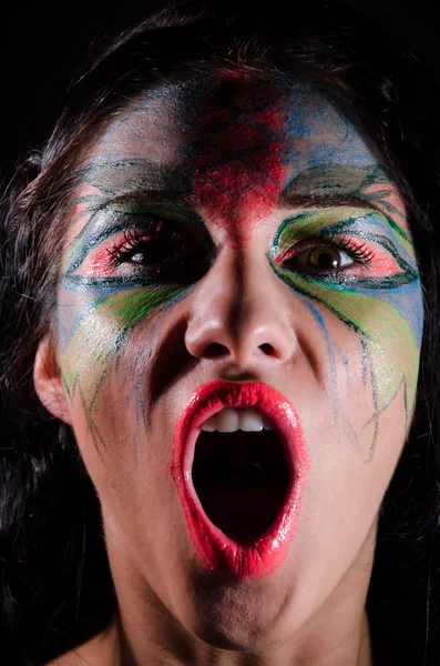 Mujeres negras pintadas — Foto de Stock