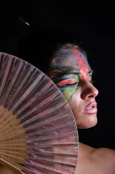 Mujeres negras pintadas — Foto de Stock