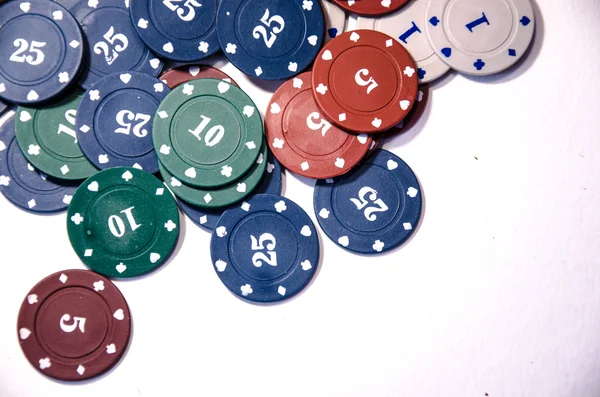 Poker game chips — Stock Photo, Image