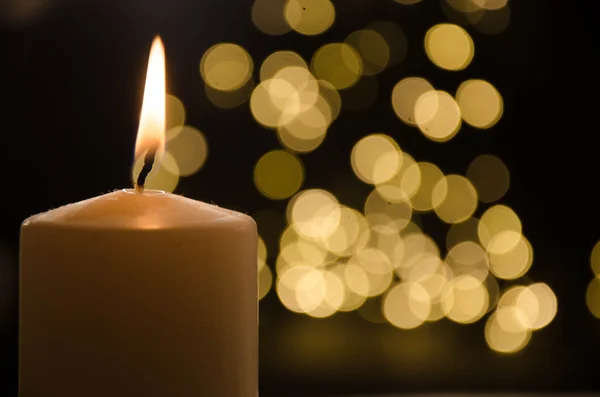 New years light candle — Stock Photo, Image