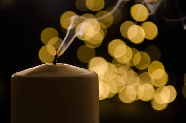 Jul levande ljus — Stockfoto
