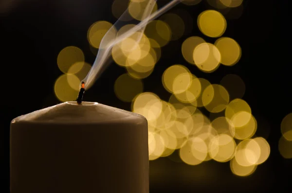 Свічка світло Різдва — стокове фото
