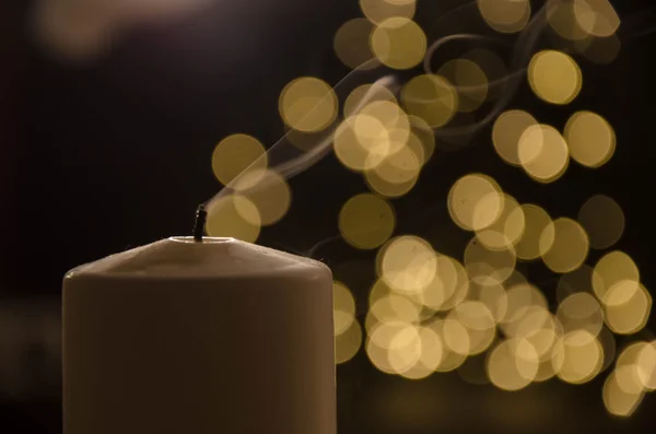 Świeca Boże Narodzenie światła — Zdjęcie stockowe