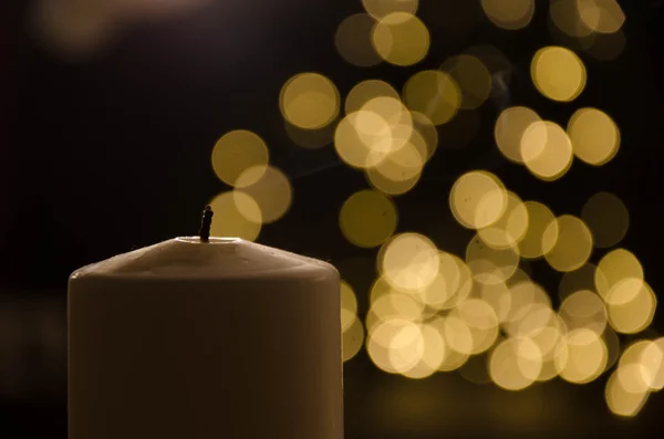 Vela luz navidad — Foto de Stock