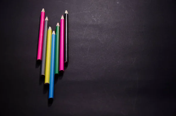 Fundos de cor lápis — Fotografia de Stock