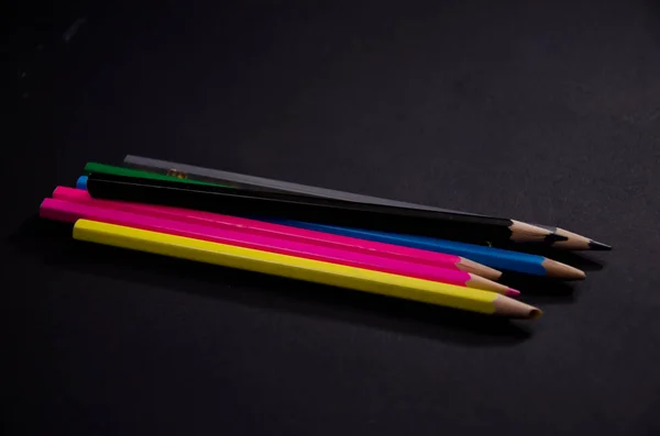 Bleistift Farbe Hintergründe — Stockfoto