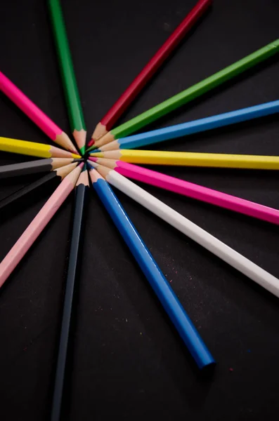 Color del estuche de lápiz — Foto de Stock