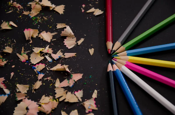 Lápiz escribir fondos enanos de color — Foto de Stock