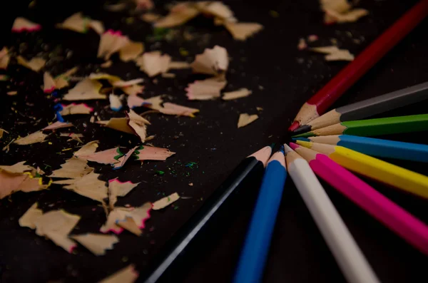 Lápiz escribir fondos enanos de color — Foto de Stock