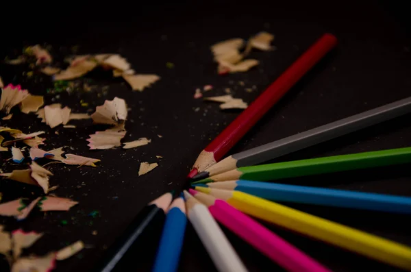 Lápiz escribir fondos enanos de color — Foto de Stock