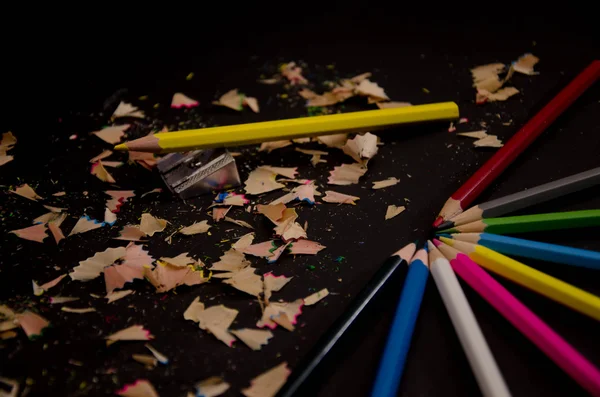 Lápiz escribir fondos enanos de color — Foto de Stock