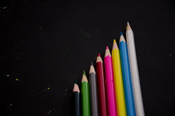 Lápiz escribir fondos enanos de color — Foto de Stock