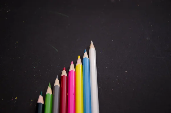 Lápiz escribir fondos enanos de color — Foto de Stock