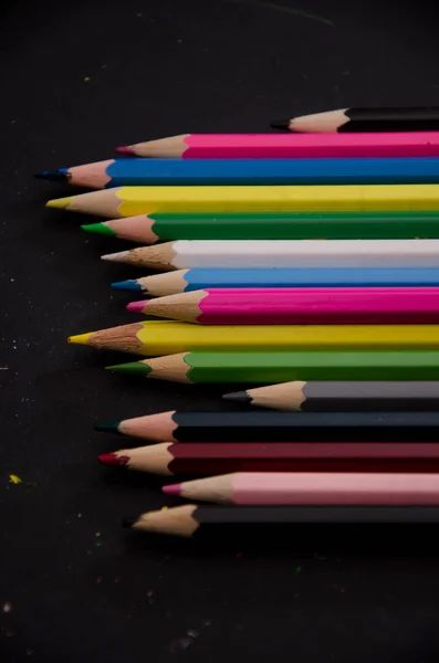 Pencil write color dwaring backgrounds — Stock Photo, Image