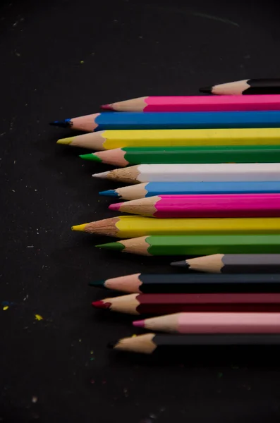 Pencil write color dwaring backgrounds — Stock Photo, Image
