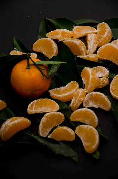Mandarin fruit backgrounds — Stock Photo, Image
