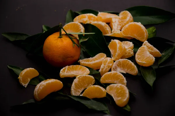 Mandarin frukt bakgrunder — Stockfoto