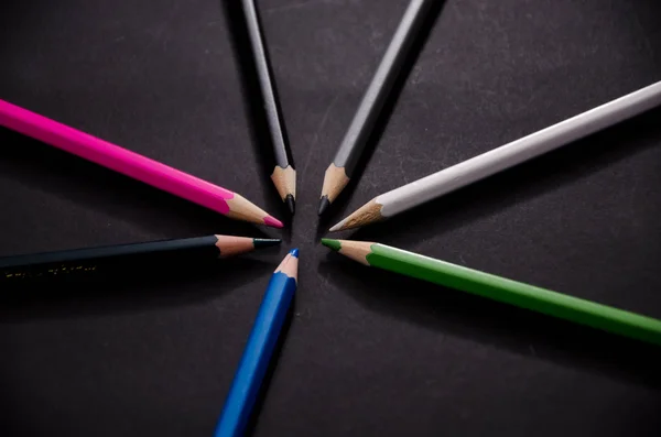 Fondos de color lápiz — Foto de Stock