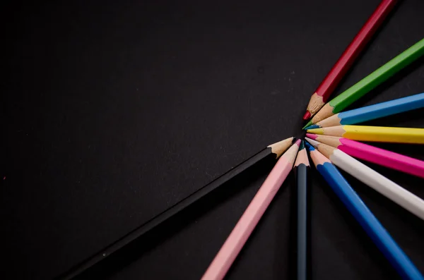 Lápiz de color de la escuela — Foto de Stock