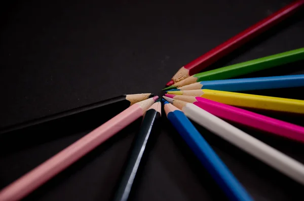 Lápiz de color de la escuela — Foto de Stock