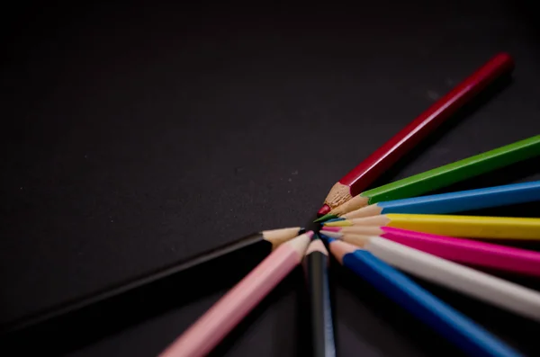 Lápiz de color de la escuela — Foto de Stock