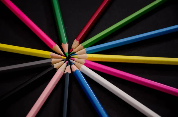 Lápiz de color de la escuela — Foto de Stock