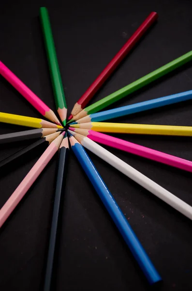 Lápiz de color de la escuela — Foto de Stock