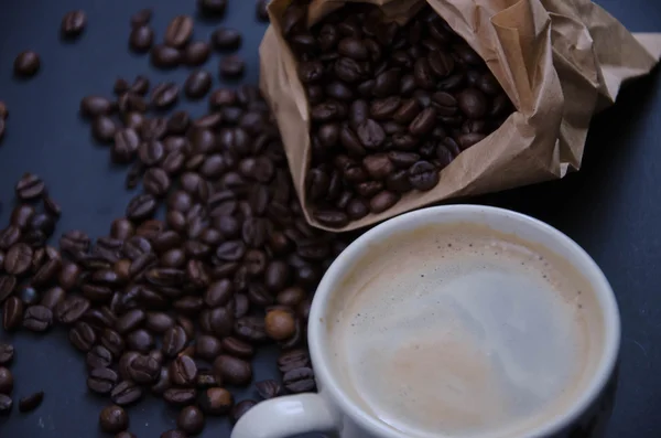 Instant bean kaffe kopp — Stockfoto