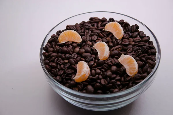 Kávé bab mandarin — Stock Fotó