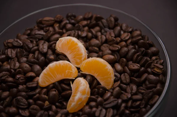coffee bean and bowl mandarin