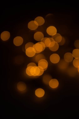 크리스마스 불빛의 원형 반사