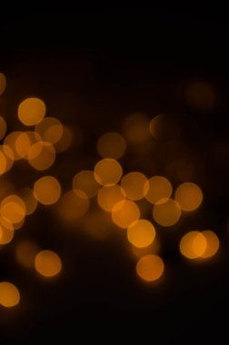 크리스마스 불빛의 원형 반사