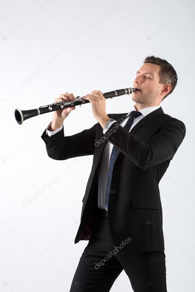 Young man playing the Stock Photo by ©runner858 97276164