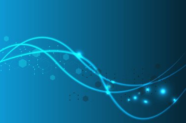 Büyük Veri Görselleştirme Arkaplanı. Modern fütüristik sanal arkaplan. Bilim ağı şablonu, noktaları ve çizgileri birleştiriyor. Genel ağ bağlantısı .