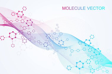 Altıgen soyut arkaplan. Büyük Veri Görselleştirme. Genel ağ bağlantısı. Tıp, teknoloji, bilim geçmişi. Vektör illüstrasyonu.