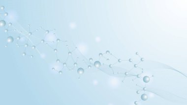 Moleküler yapı ve genetik mühendislik, atom, sinir ağı, nöronlar, DNA molekülü. Sağlık, tıbbi, teknoloji, kimya, bilim şablonu sunumu için bilimsel araştırma kavramı