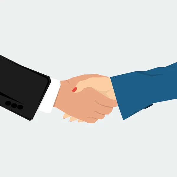 Vector business handshake — Stock Vector