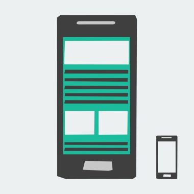 vektör akıllı telefon simgesi