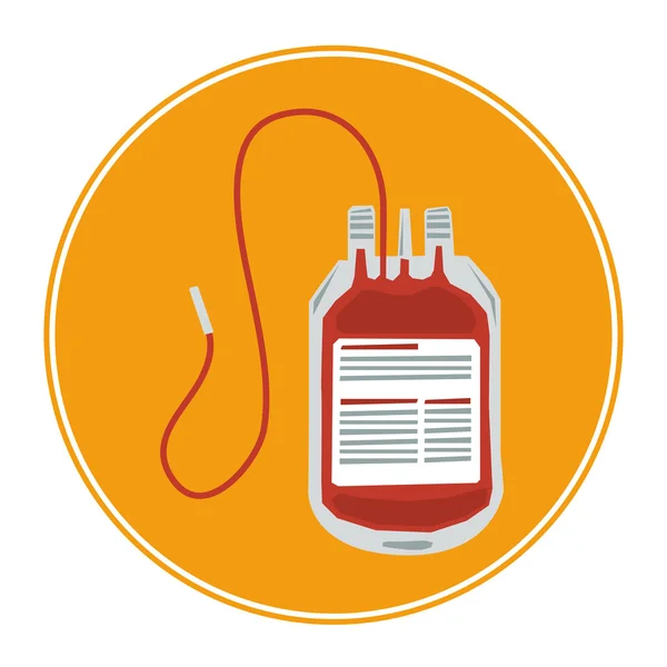 Blood transfusion icon — Stock Vector