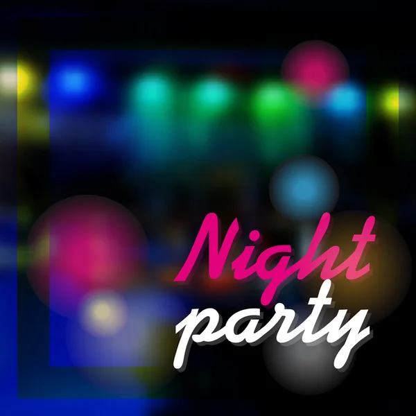 Nacht Party dunklen Hintergrund — Stockvektor