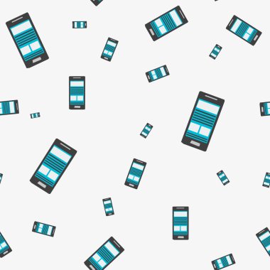 Kesintisiz teknik desen - Grey smartphone